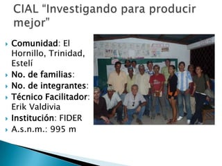 Informe seguimiento - Proyecto A4N