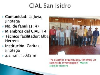 Informe seguimiento - Proyecto A4N