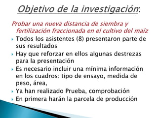 Informe seguimiento - Proyecto A4N