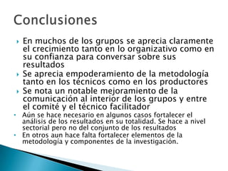 Informe seguimiento - Proyecto A4N