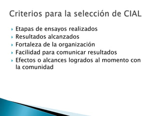 Informe seguimiento - Proyecto A4N