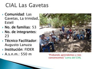 Informe seguimiento - Proyecto A4N