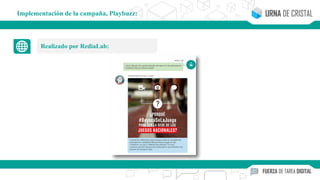 Realizado por RediaLab:
Implementación de la campaña, Playbuzz:
 