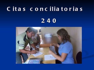 Citas conciliatorias  240 