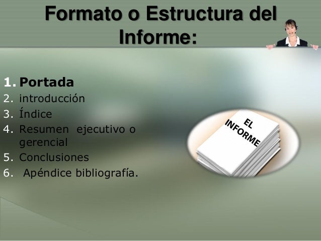 informes final formatos de informes gerenciales