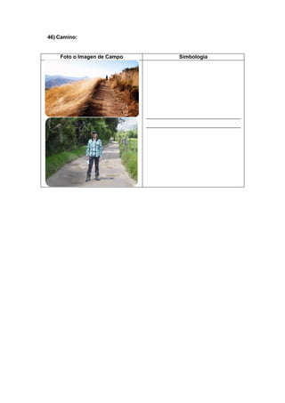 46) Camino:
Foto o Imagen de Campo Simbología
 