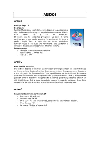 Informe Simm Instalacion de Ubuntu | PDF