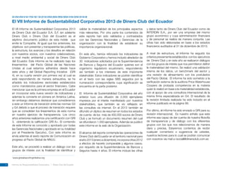 Informe sustentabilidad corporativa diners club ecuador 2013 | PDF