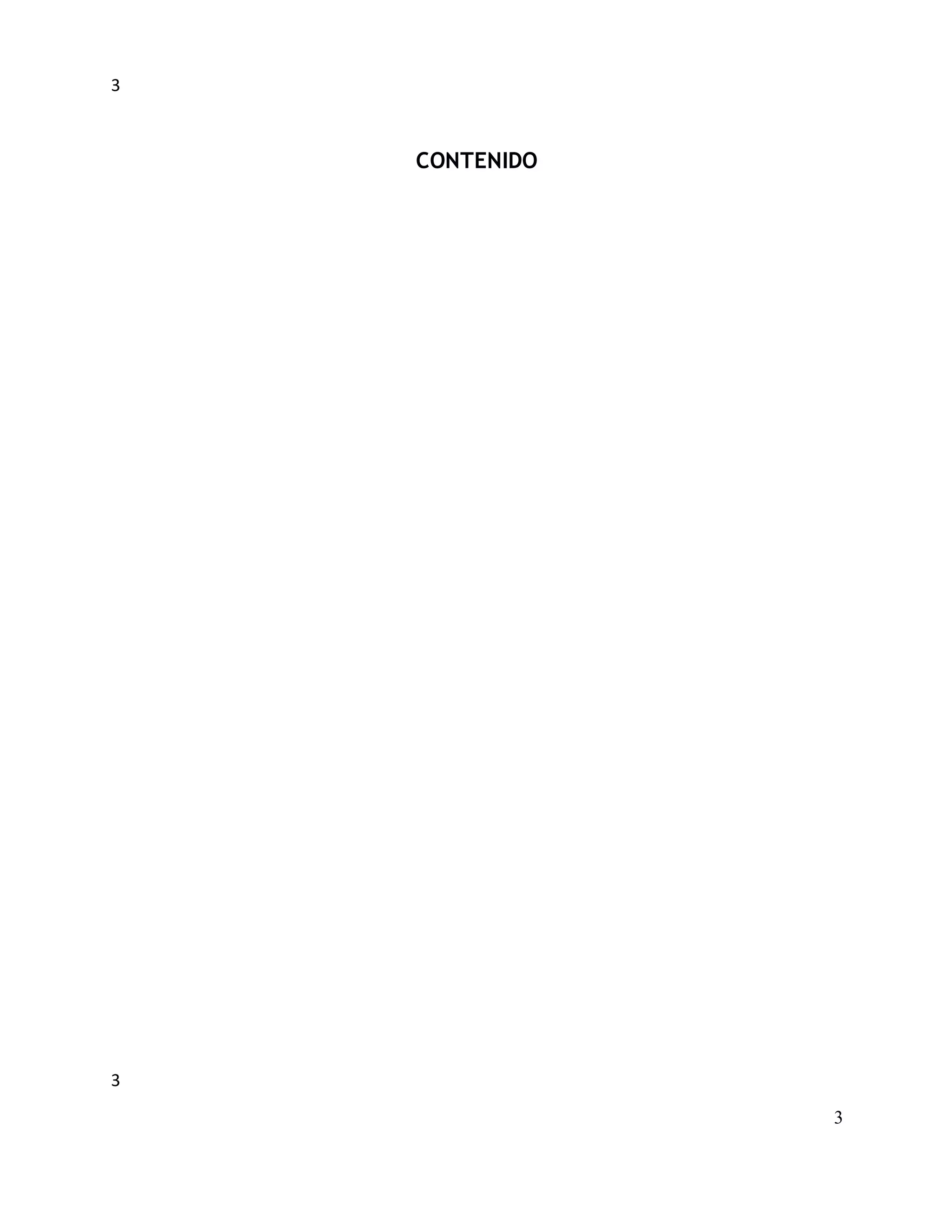 3
3
3
CONTENIDO
 