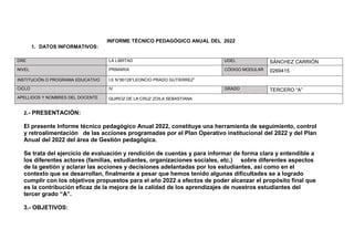 INFORME TÉCNICO PEDAGÓGICO ANUAL 2022 - ZOILA 3° A -.docx