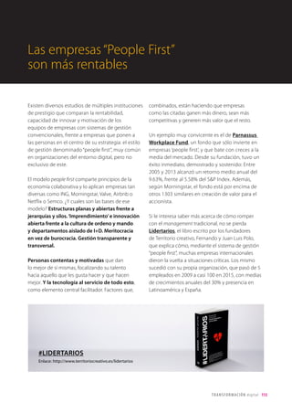 113TRANSFORMACIÓN digital
Empresa digital
Cultura y valores, líderes
y procesos
 
