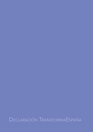 DEclaración TransformaEspaña
 