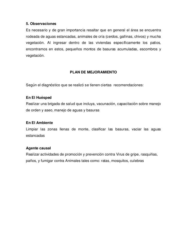 Informe trabajo de campo
