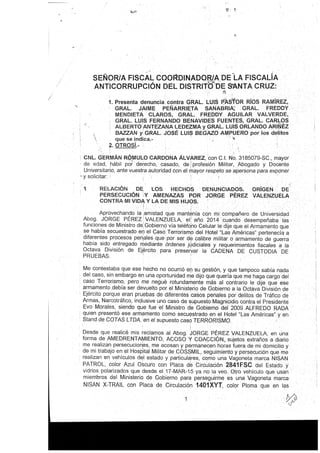 Informe "ultra secreto" del coronel Germán Rómulo Cardona