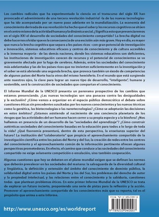 Informe unesco.sociedad conocimiento