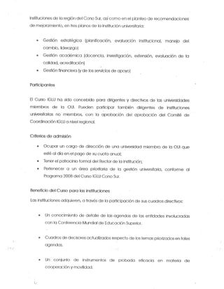 Informe Vicepresidencia Cono Sur