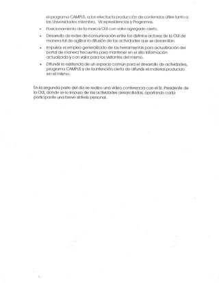 Informe Vicepresidencia Cono Sur