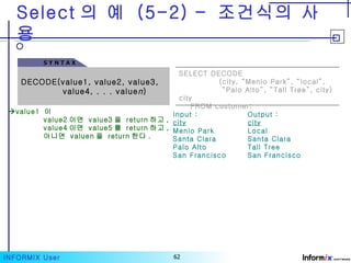 Informix user guide | PPT