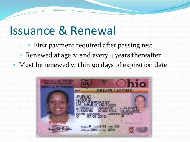 Ohio drivers license renewal expired