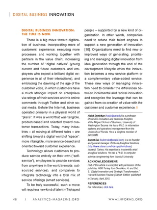 Get Smart: Digital business innovation