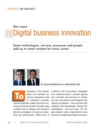 Get Smart: Digital business innovation