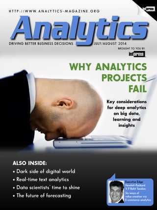 WHY DO SO MANY ANALYTICS PROJECTS STILL FAIL? | PDF
