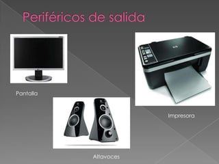 Pantalla



                       Impresora




           Altavoces
 