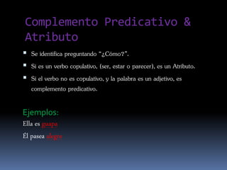 Tipos de Complemento en Lengua | PPTX