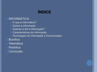 índiceINFORMÁTICA