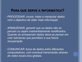 Quando é útil a informação?