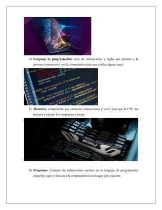 Vocabulario - Historia y evolución de la informática | PDF