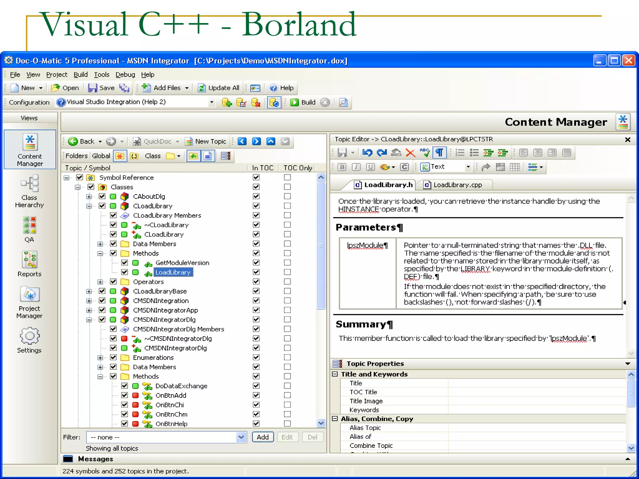 Visual C++ - Borland 