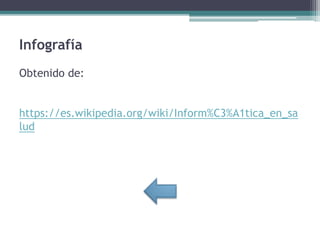 Informática aplicada a la salud publica y epidemiologia | PPTX