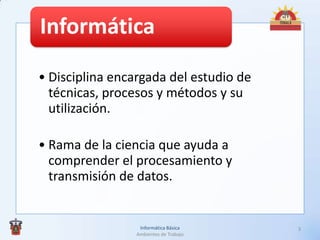 Informática básica módulo 1 | PPTX