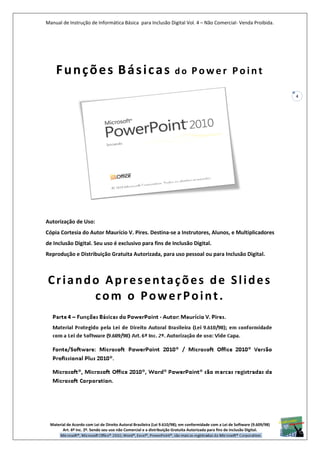 Informática básica parte 4 - Funções Básicas do PowerPoint 