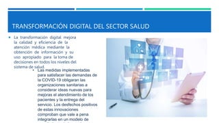 Transformación digital del sector de salud | PPTX