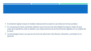 Transformación digital del sector de salud | PPTX
