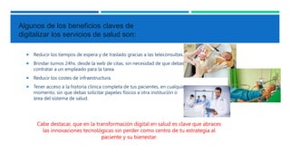 Transformación digital del sector de salud | PPTX
