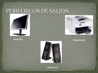 Pantalla               Impresora




           Altavoces
 
