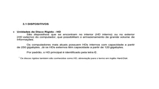 INTRODUÇÃO À INFORMÁTICA