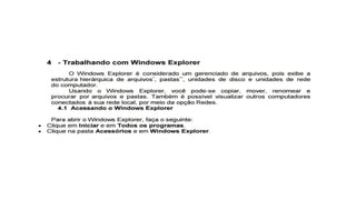 INTRODUÇÃO À INFORMÁTICA