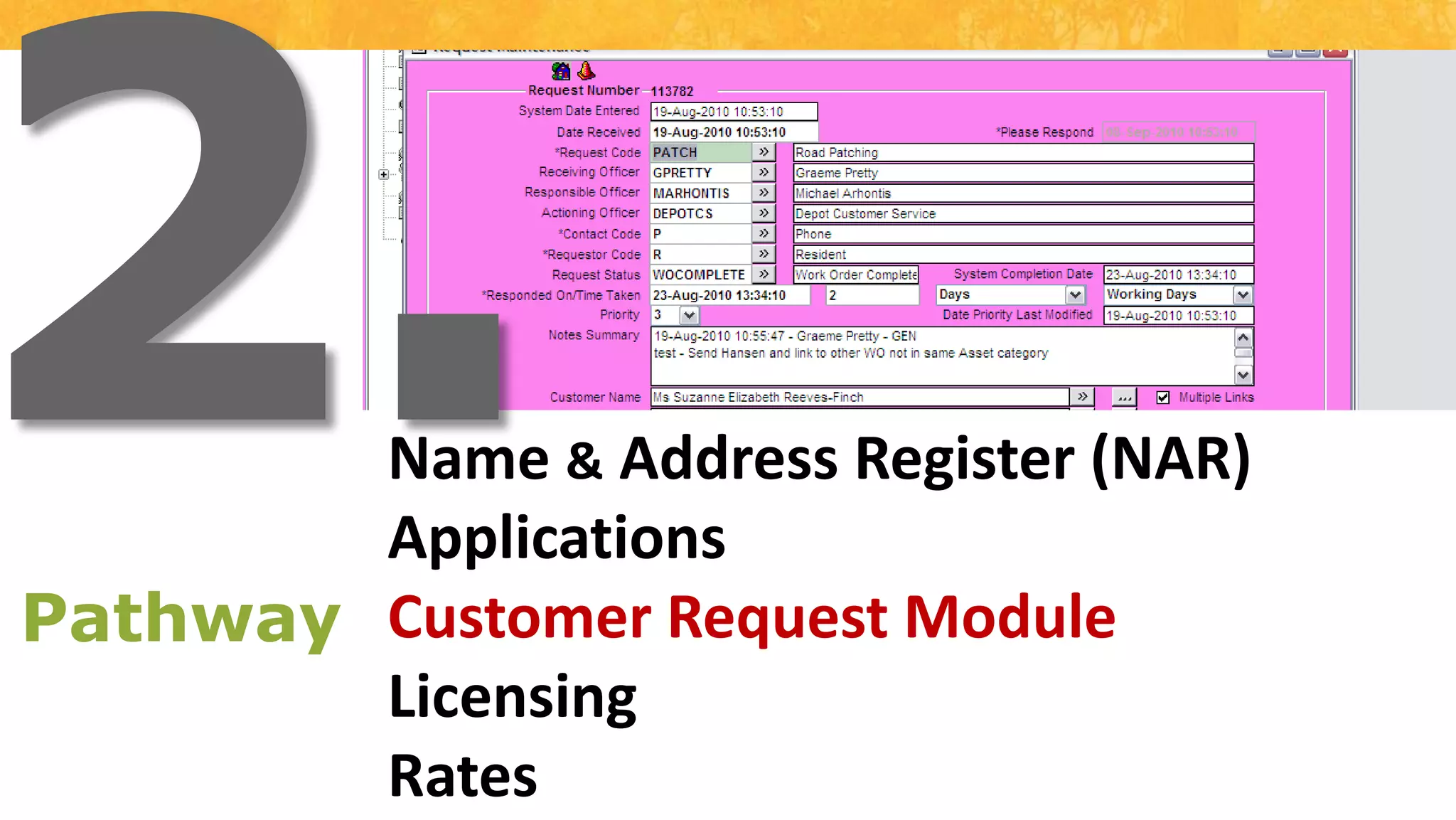 2 Click EditWith the asset selectedClick 1Select the HansenIntegration ButtonClick 2Select the Edit Buttonand alter as required