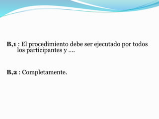 Β,1 : El procedimiento debe ser ejecutado por todos
los participantes y ….
Β,2 : Completamente.
 