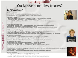 La traçabilité Aspect juridique Principes   Toute collecte de données personnelles ne peut être entreprise que d’une manière licite. 