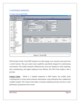 Report on Infor Visual | PDF