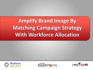 Amplify Brand Image By Matching Campaign Strategy With Workforce Allocation 