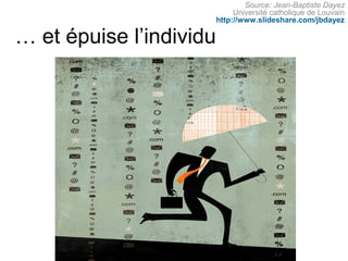 Source: Jean-Baptiste Dayez
                              Université catholique de Louvain
                         http://www.slideshare.com/jbdayez

… et épuise l’individu
 