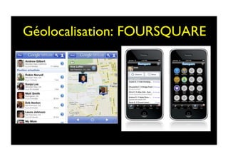 Géolocalisation: FOURSQUARE	

 