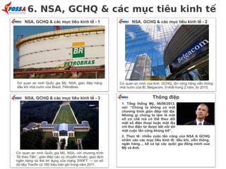 6. NSA, GCHQ & các mục tiêu kinh tế
 
