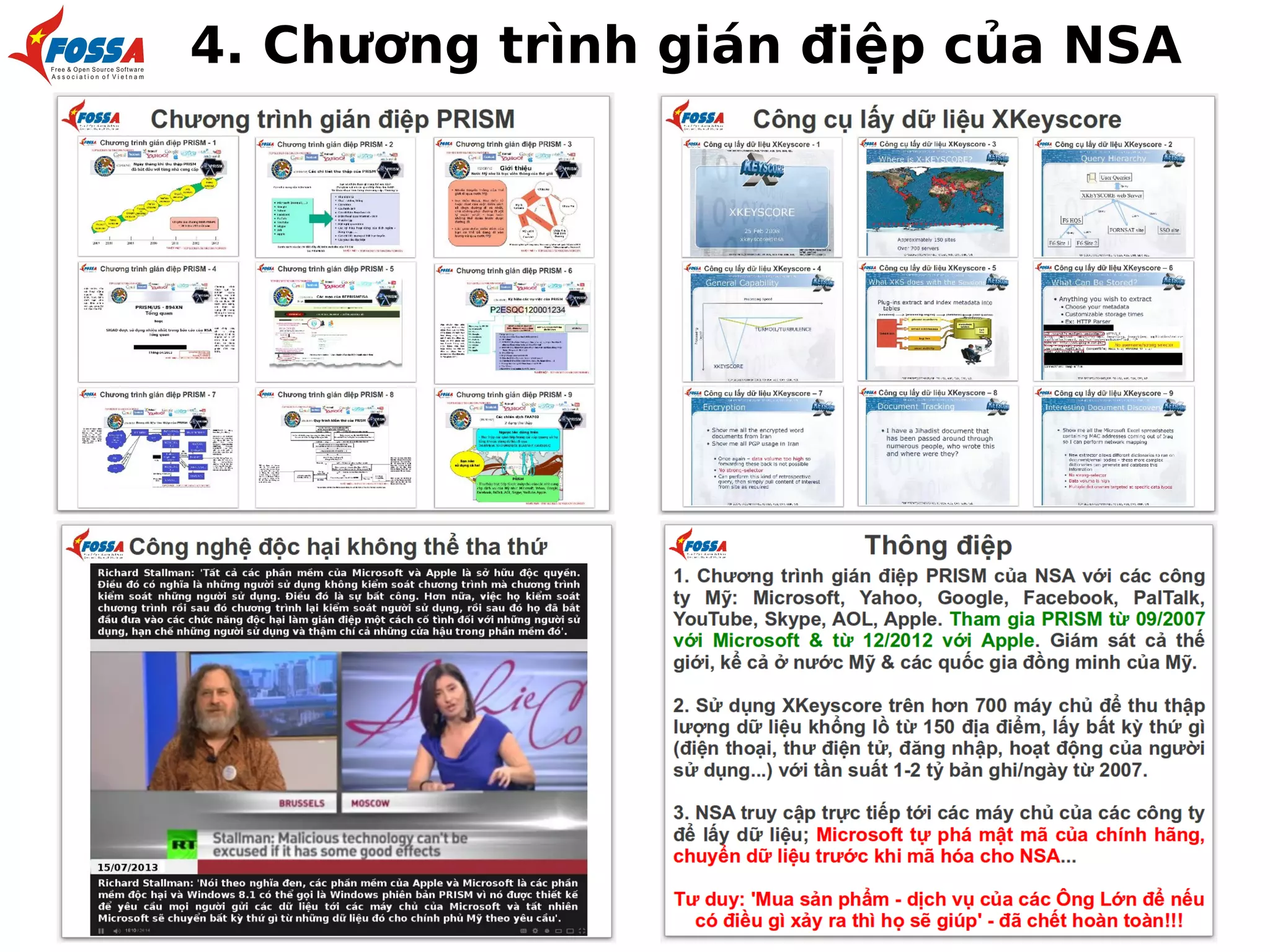 4. Chương trình gián điệp của NSA

 